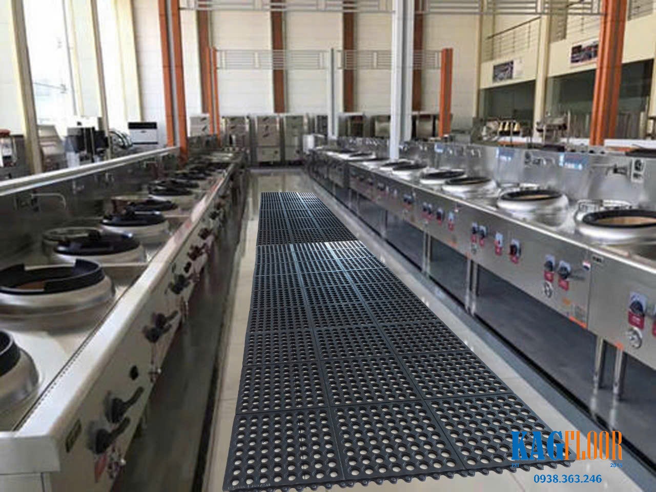 Thảm chống mỏi cho bếp công nghiệp