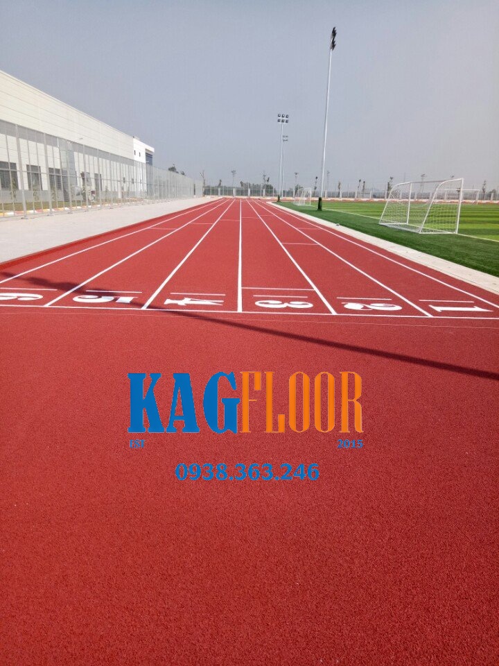 Thi công bảo trì đường chạy điền kinh - đường track
