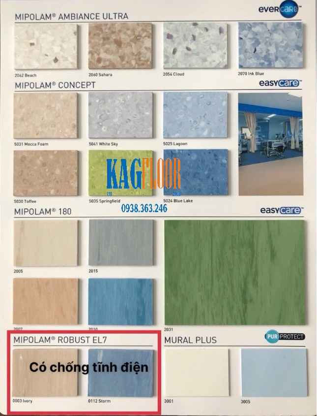 Sàn vinyl kháng khuẩn kagfloor